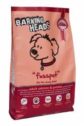 Корм сухой Barking Heads "Суета вокруг миски", для собак, с лососем и картофелем, 6 кг